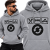 BLUZA Z KAPTUREM NA SIŁOWNIĘ  EAT SLEEP GYM CZARNY NAPIS